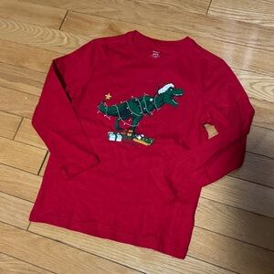 Red “Tree Rex”  Christmas Kids Shirt